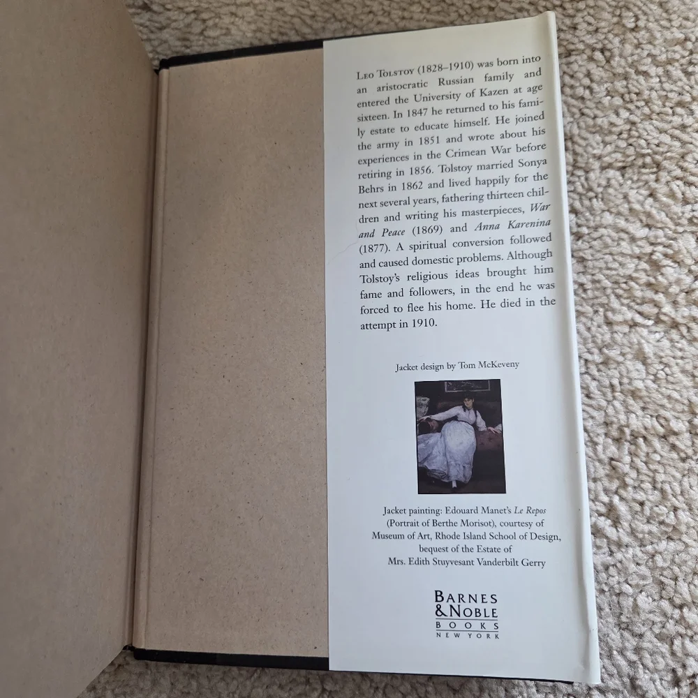 Anna Karenina by Leo Tolstoy 1997 Barnes and Noble Classics Hardcover